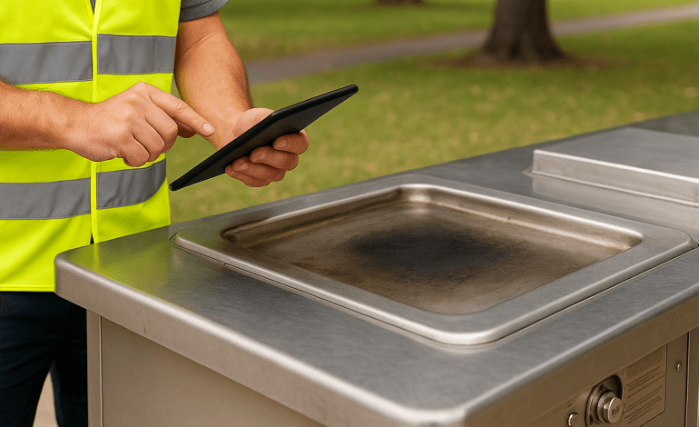 Council BBQ maintenance audit in public park